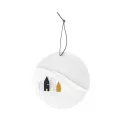 Snowy Day 7cm landscape pendant