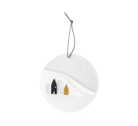 Zawieszka Snowy Day 7cm krajobraz