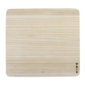 Cutting Board 35x33x2cm Paulownia Wood - 1