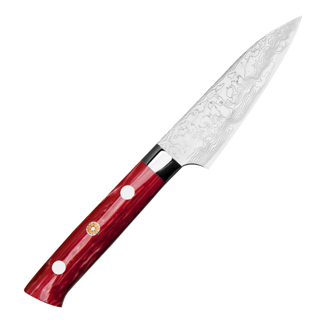 Saji Red Paring Knife 9cm