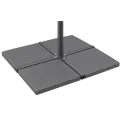 Komplet 4 płyt cementowych 50x50cm do parasola Antracyt Classic - 1