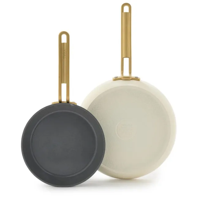 Stanley Tucci™ set of 2 frying pans 20cm and 26cm Off White