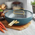 Stanley Tucci™ frying pan 33cm with lid Pine Green - 8