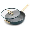 Stanley Tucci™ frying pan 33cm with lid Pine Green - 1