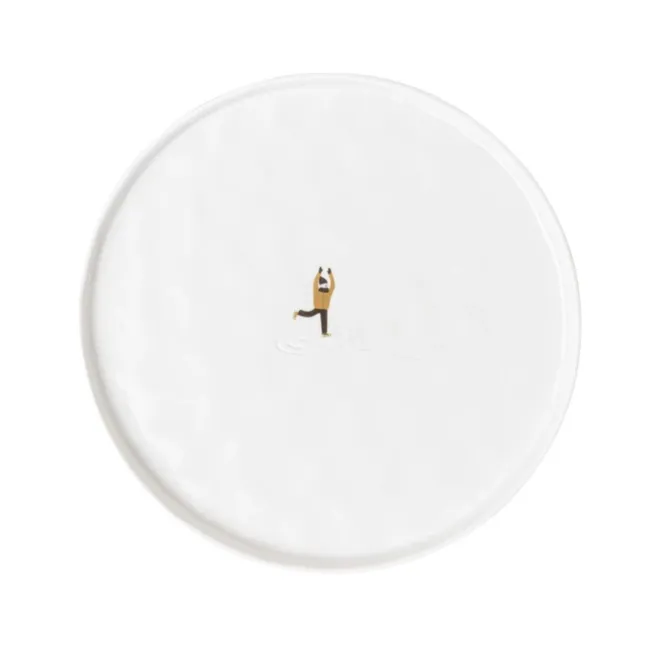 Snowy Day plate 22cm with a skates design