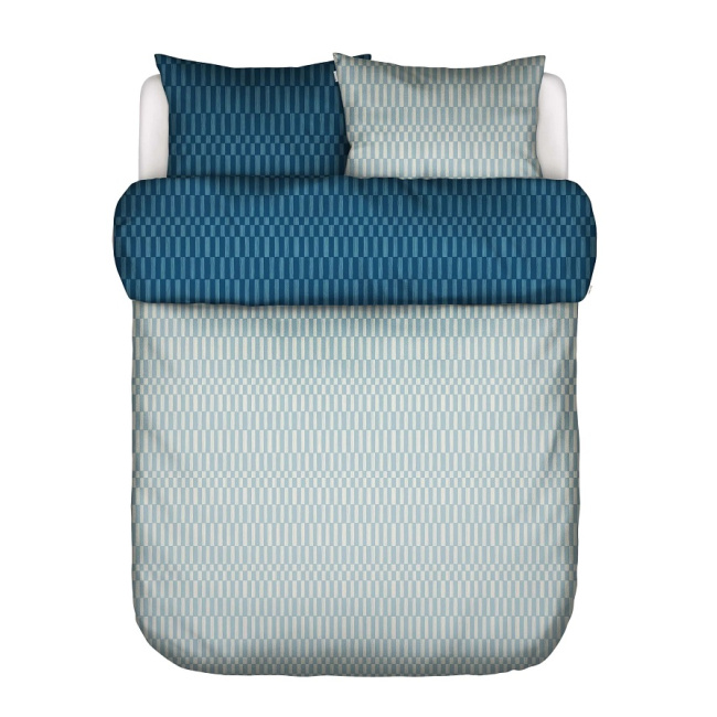 Monogram bedding set 200x220cm with 2 pillowcases 60x70cm blue