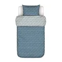 Monogram bedding set 135x200cm with an 80x80cm pillowcase blue