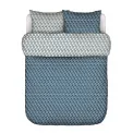 Monogram bedding set 200x220cm with 2 pillowcases 80x80cm blue