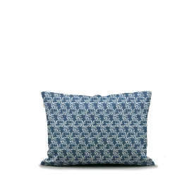 Poszewka na poduszkę Monogram 40x80cm niebieska