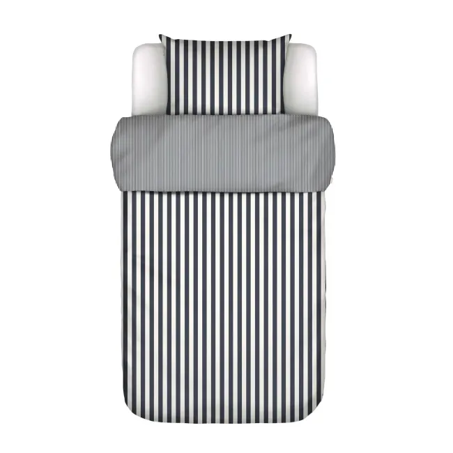 Pościel Classic Stripe 135x200 z poszewką na poduszkę 80x80cm niebieska