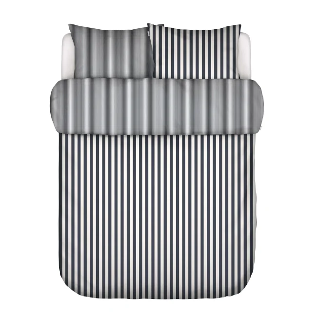 Pościel Classic Stripe 200x200cm z 2 poszewkami na poduszki 80x80cm niebieska - 1