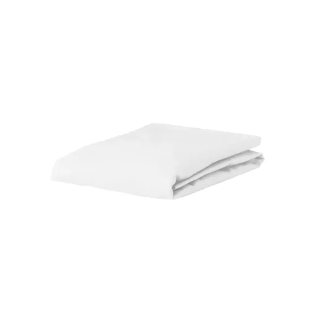 Premium Percale fitted sheet 90x200cm white