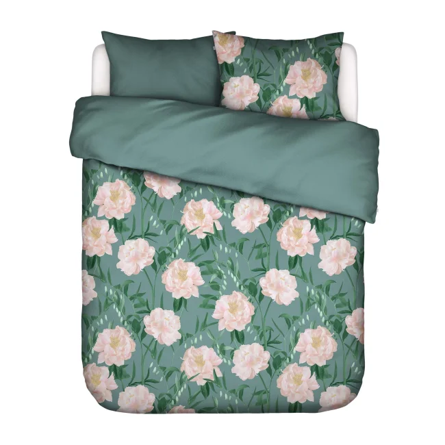 Dorothea bedding set 200x220cm with 2 pillowcases 60x70cm in turquoise