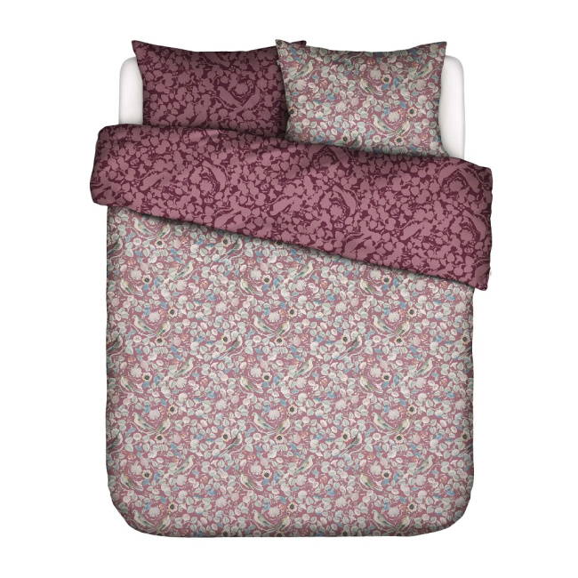 Aleste bedding set 200x220cm with two 60x70cm pillowcases in mauve