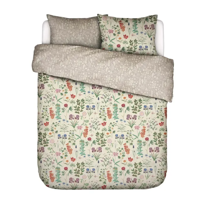 Marigold bedding set 200x220cm with two 60x70cm pillowcases in vanilla color