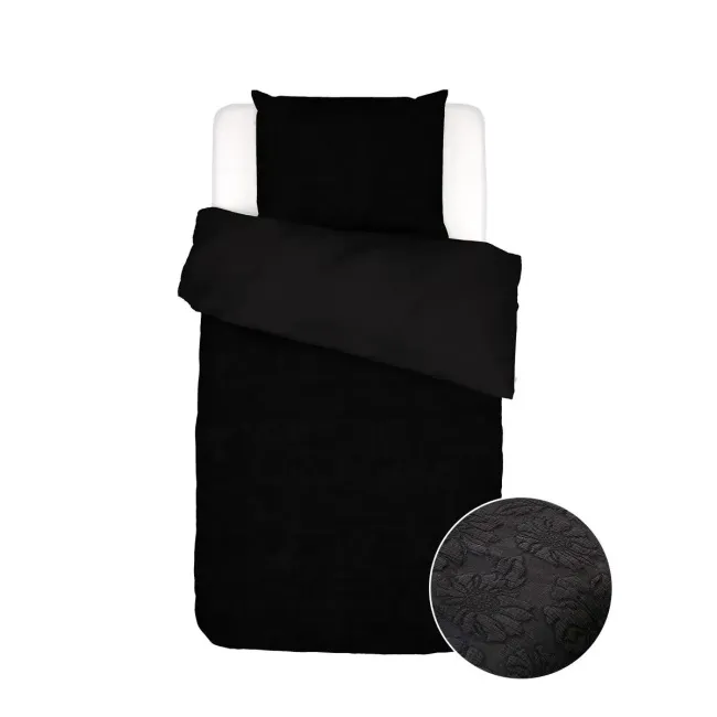 Philippine bedding set 155x220cm with an 80x80cm pillowcase in anthracite