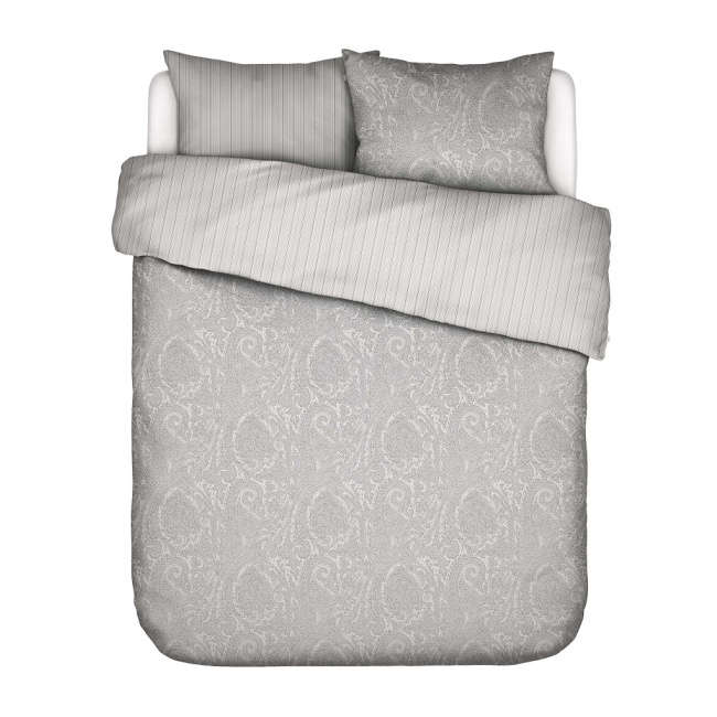 Fabrice bedding set 200x200cm with two 80x80cm pillowcases in grey