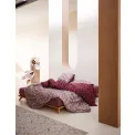 Aleste bedding set 135x200cm with an 80x80cm pillowcase in mauve - 8