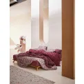 Aleste bedding set 155x220cm with an 80x80cm pillowcase in mauve - 8