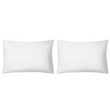 Set of 2 Molton pillowcases 60x70cm white - 1