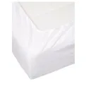 Molton fitted sheet 180x210cm white - 4