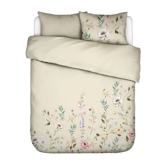 Romee bedding 200x220cm with 2 pillowcases 60x70cm vanilla-colored - 1