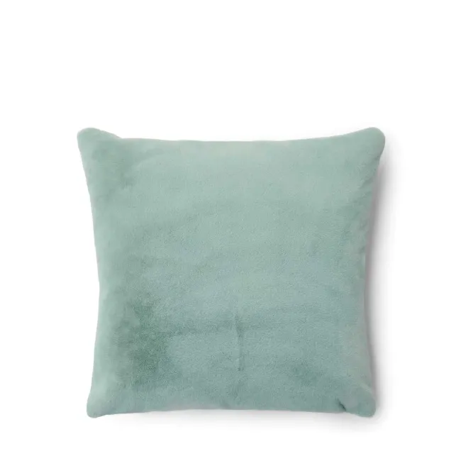 Furry Decorative Pillow 50x50cm Green