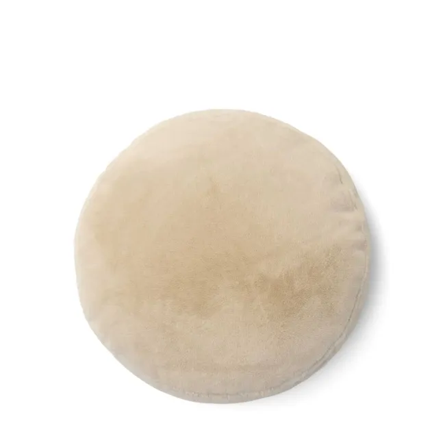 Furry Decorative Pillow 45cm Beige