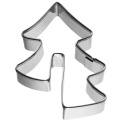 Christmas tree-shaped cookie cutter with incision 5.5 cm - 1