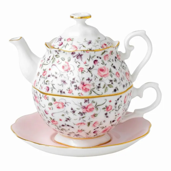 Dzbanek z filiżanką Tea for One 490ml Rose Confetti
