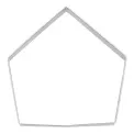 Set of 6 cookie cutters for a gingerbread house - 5