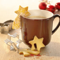 Shooting star-shaped cookie cutter with incision 6.5 cm - 2