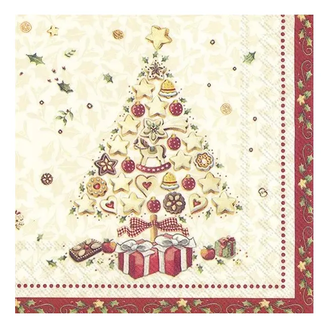 Napkins 25x25cm Christmas Bakery Tree