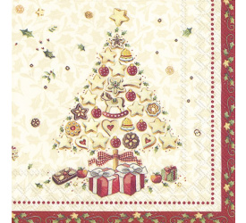 Serwetki 25x25cm Christmas Bakery Tree