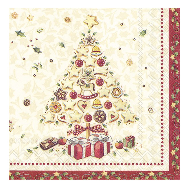 Napkins 25x25cm Christmas Bakery Tree