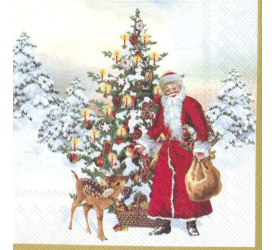 Serwetki 25x25cm Annual Christmas Santa