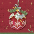 Napkins 25x25cm Christmas Bauble - 1