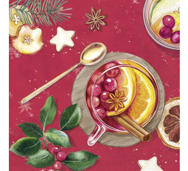 Serwetki 25x25cm Mulled Wine