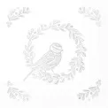 Serwetki 25x25cm Bright Bird Wreath - 1