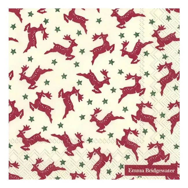 Serwetki 33x33cm Reindeer