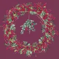Napkins 33x33cm Berry Wreath - 1