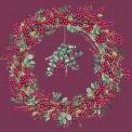 Napkins 33x33cm Berry Wreath - 1