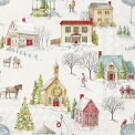 Napkins 33x33cm Snowy Village - 1