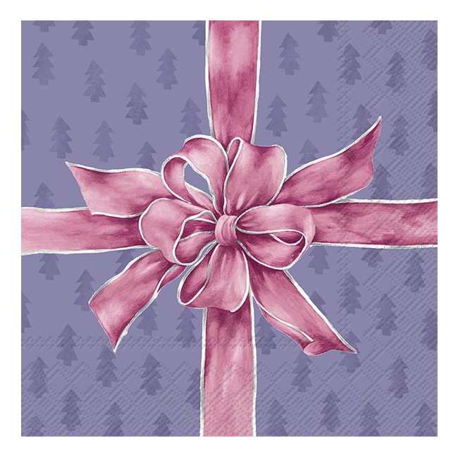 Napkins 33x33cm Christmas Bow