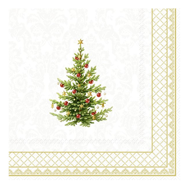 Serwetki 33x33cm Classic Christmas Tree - 1