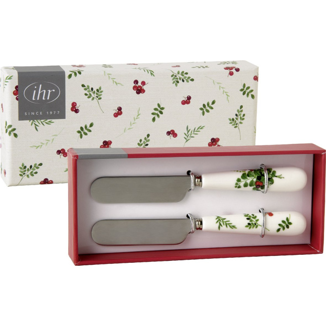 Set of 2 Butter Knives 12cm Berry Allover - 1