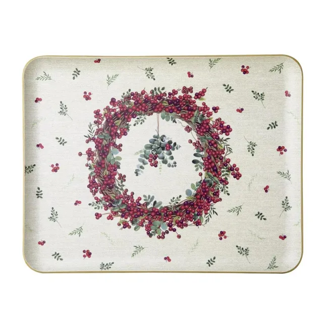 Taca 36x28x1,5cm Berry Wreath