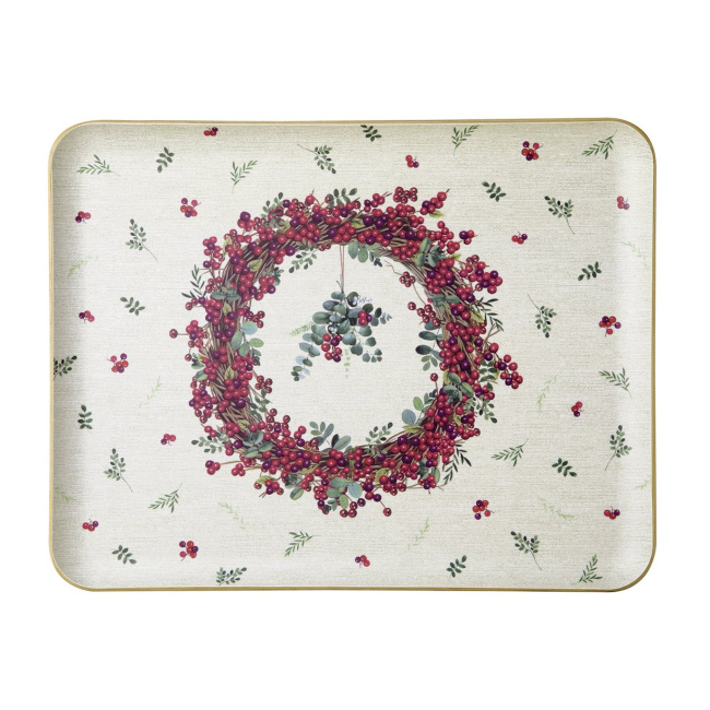 Taca 36x28x1,5cm Berry Wreath - 1