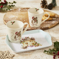 Wrendale Designs set of 2 180cm mugs + hollu jolly tray - 3