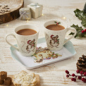 Wrendale Designs set of 2 180cm mugs + hollu jolly tray - 2